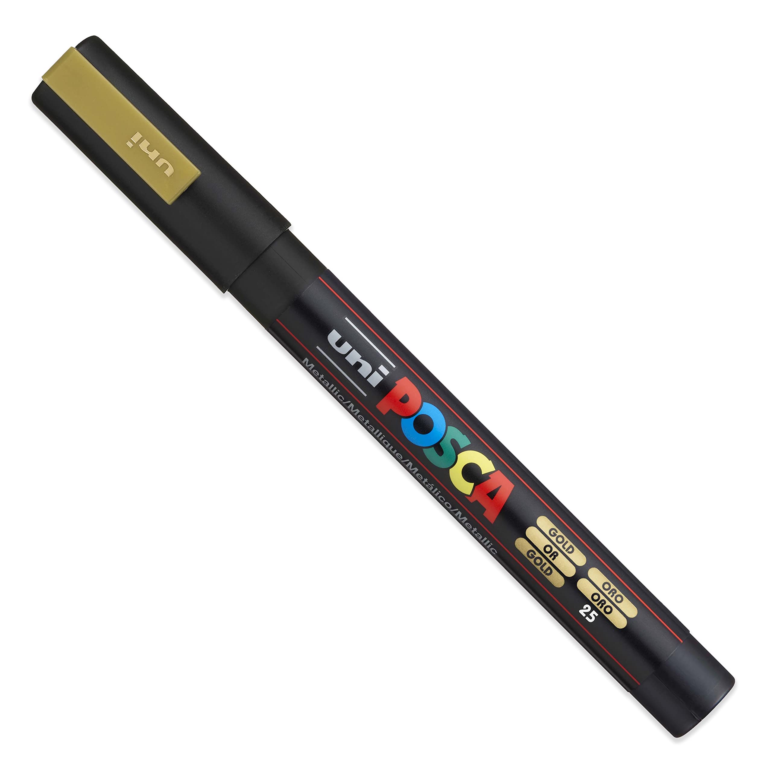 Posca PC-3M - Feutres de peinture - 0,9-1,3 mm - Lot de 8 teintes de Noël dans une boîte cadeau