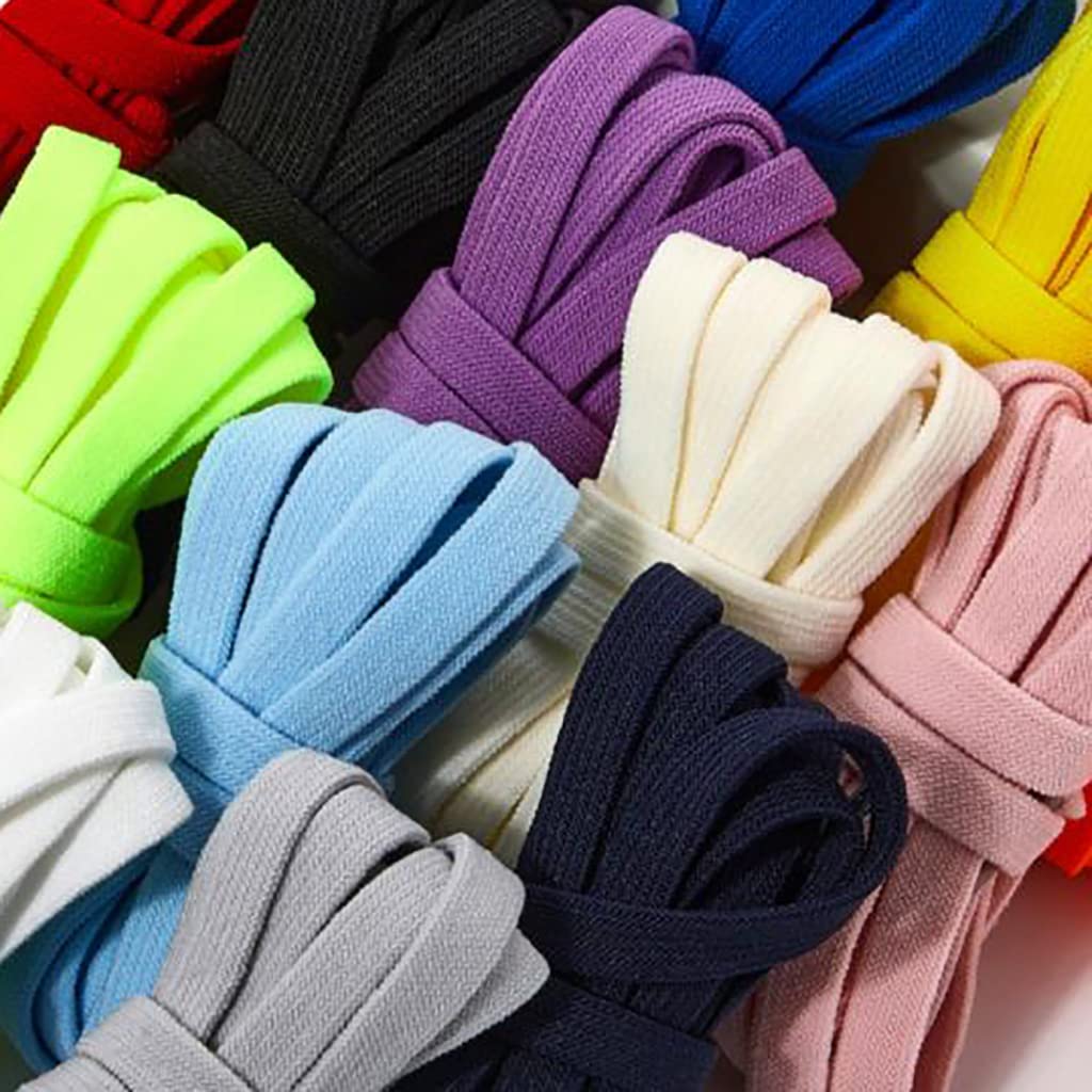 lacci delle scarpe elasticizzati Lacci for scarpe, lacci elastici senza nodi, lacci larghi 8 mm for scarpe da ginnastica, lacci for scarpe senza nodi con blocco in metallo, lacci elastici comodi senza