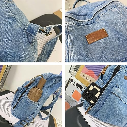 Sac à dos denim pour transporter vos grands classeurs sans effort - 5