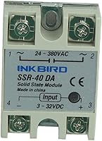 Vista 3 de Inkbird Relé de Estado Sólido 40DA DC SSR Disipador de Calor Negro para Controlador de Temperatura de Termostato PID