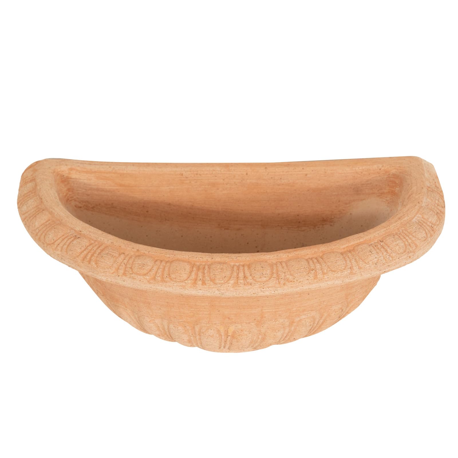 Biscottini Bañera para fuente de jardín de terracota Fuente de pared de exterior Made in Italy lavabo decoración pared