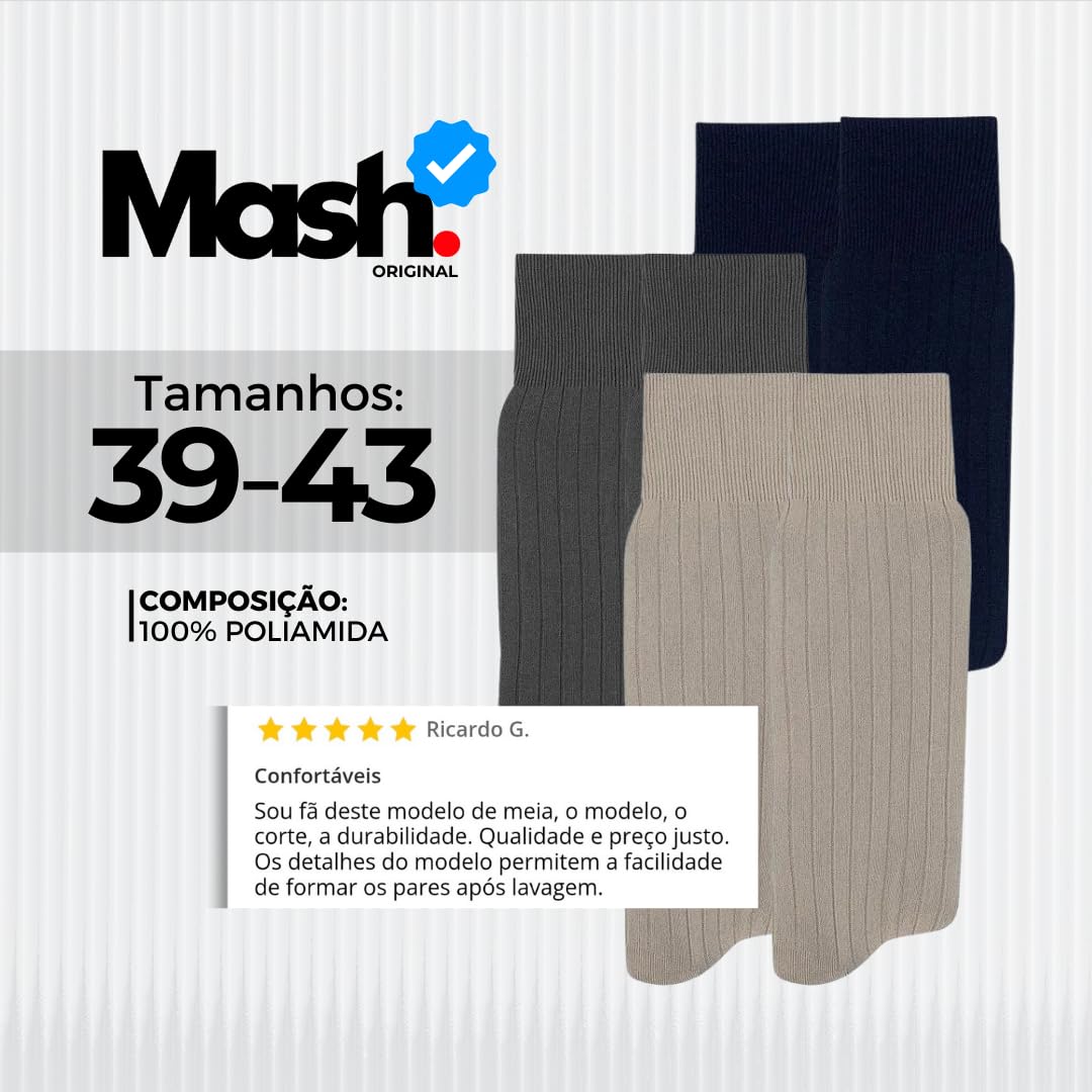 Kit 06 Meia Social Mash Poliamida Cano Longo Canelada em promoção! Veja a oferta e mais achadinhos de Moda íntima 6 Hoje é o melhor dia para comprar Kit 06 Meia Social Mash Poliamida Cano Longo Canelada com aquele preço maroto! Promoção! Aproveite a oferta! 6