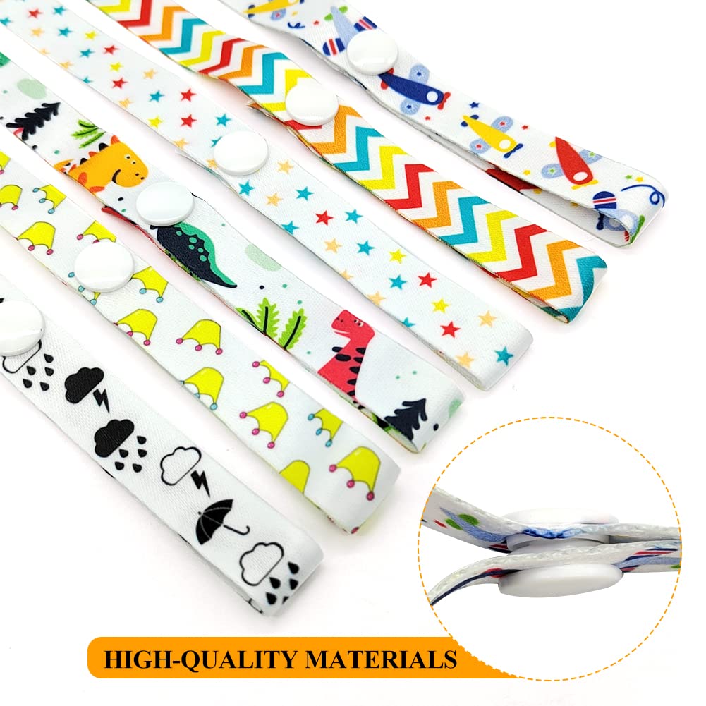 Cordino Per Passeggino, 6 Pezzi Guinzaglio Per Cinturino Giocattolo Per Bambini Cordino Baby Toy Strap Cinturino Per Passeggino Regolabile Regolabili Per Passeggini, Seggioloni