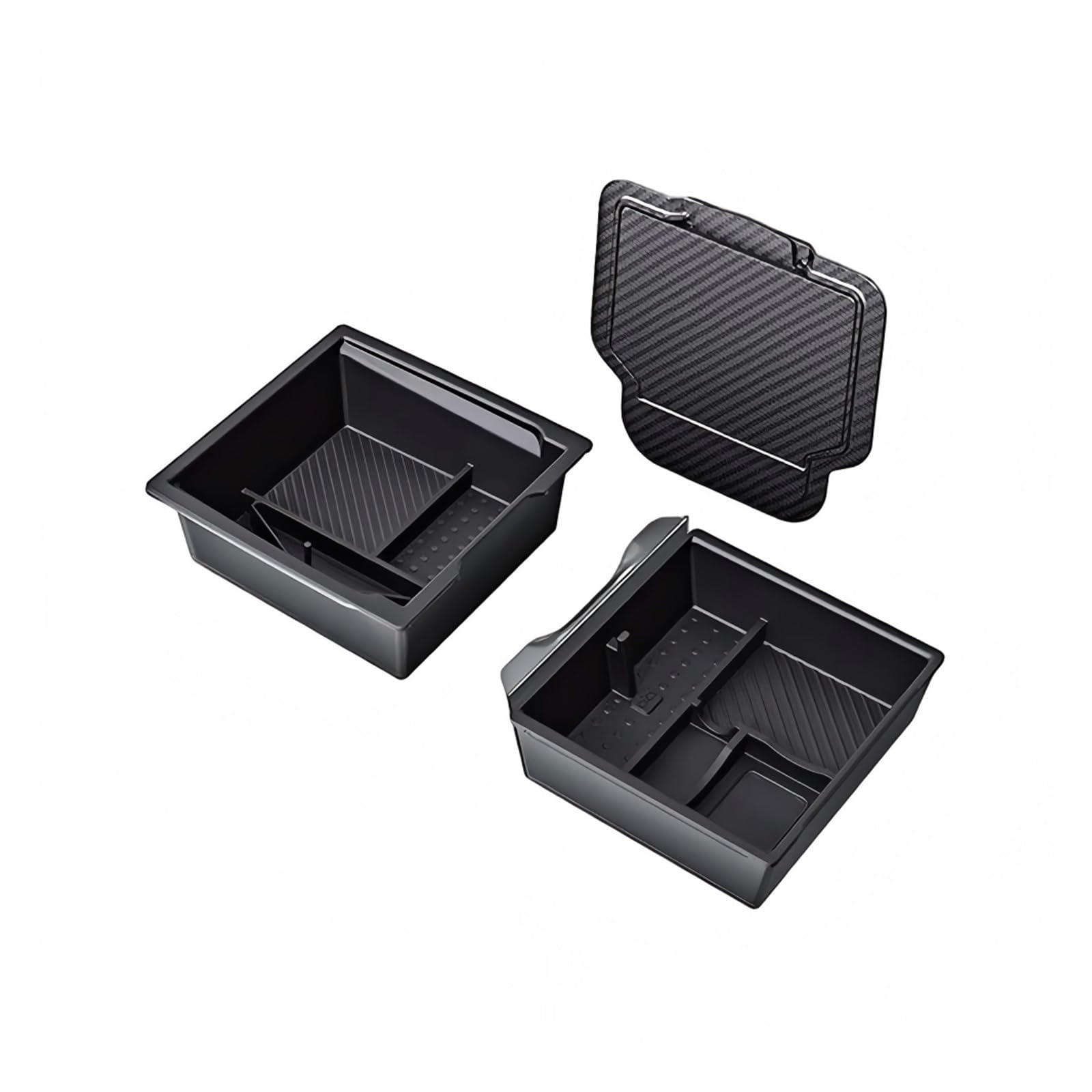 SHENHUO Car Armrest Box For Tesla For Model Y Juniper Launch 2026 2025 For 3 Highland 2024-2026 Console Armrest Storage Box Organizer(3Pcs Set)