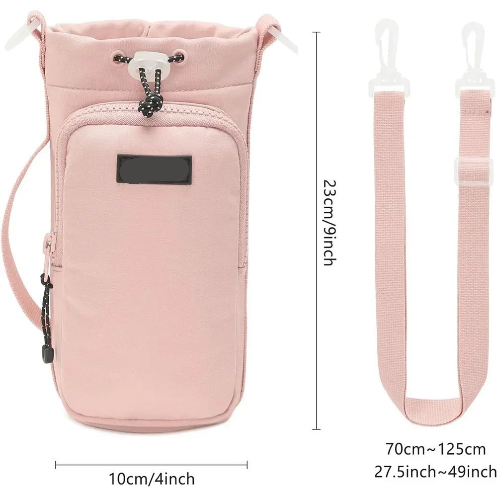 Flaschentasche Outdoor-Sport-Wasserflaschentasche | Mit verstellbarem Schultergurt und Taschenfach for Wandern und Camping