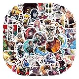 Demon Anime Slayer‌ Stickers for Kids,55PCS Demon Anime Slayer‌ Stickers,Hot Cartoon Vinyl Sticker for Water Bottle Laptop Phone Scrapbooking Journaling for Adults Teens for Party Supply Favor Decor