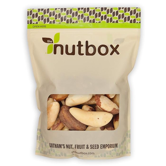 Buy Nutbox Brazil Nuts Roasted Salted, 2 pounds, Whole Dry Roasted