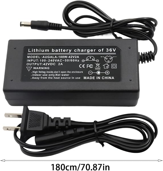 42V 電動スクーター 充電器、180cm バッテリー充電アダプター、高い互換性充電コネクタリーメンテナー、新エネルギー車充電器、省エネ電源ツールドリフトカー用電気スクーターアクセサリー - 2