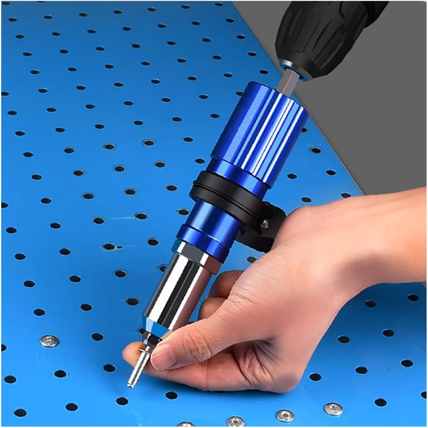 Electric Rivet Gun 2.4mm-4.8mm nut gun drill adapter Cordless riveting tool Insert Pull Tool(Set B)