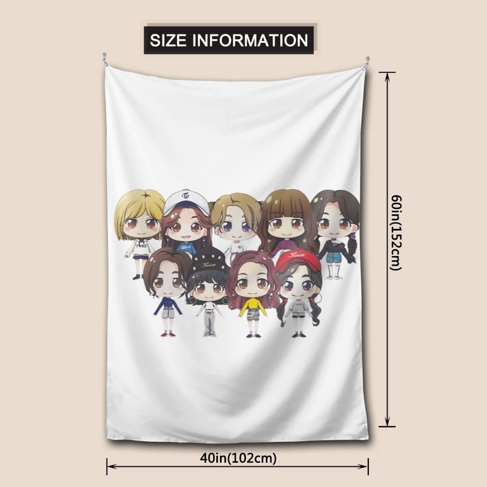 Twice classic ポスター(布) Amazon.co.jp: 壁掛け布 Twice トゥワイス タペストリー 壁画 布