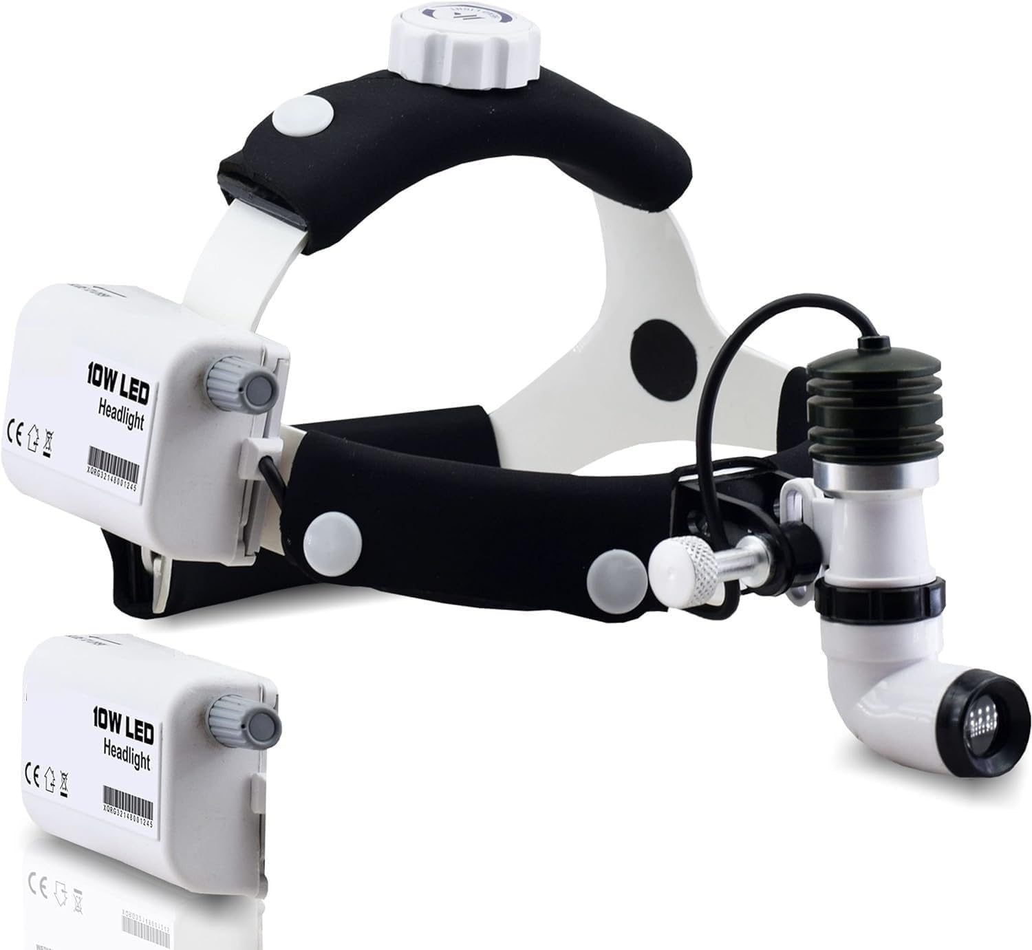 KASHSURG 10 Watt ENT Surgical LED Headlight for Doctors Hospital and Multi Purpose (NonAdjustable Focus of Light)