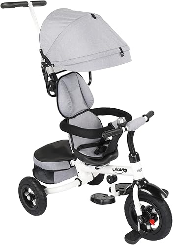 Miniatura 6 de Ochine Cochecito de triciclo para niños pequeños carrito de bicicleta triciclo triciclo triciclo triciclo triciclo fácil de empujar cochecito