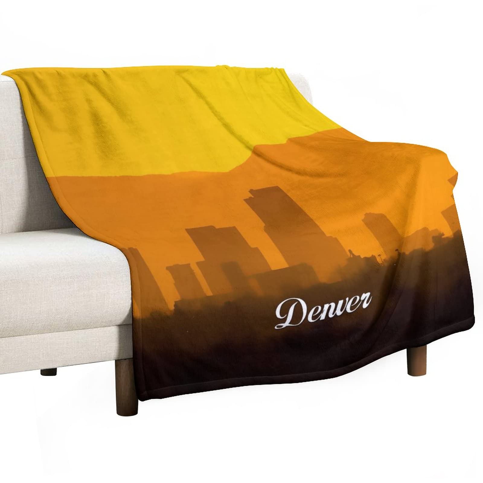 Couverture pour enfants Denver en peluche solide pour apaiser les soirées d'hiver