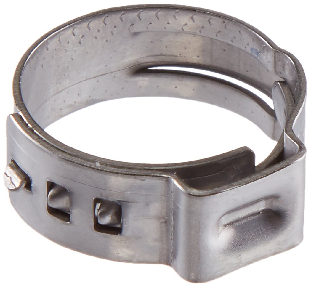 Oetiker 16702494 Stepless Ear Clamp, One Ear, 7 mm Band Width, Clamp ID Range 13.7 mm (Closed) - 16.2 mm (Open) (Pack of 50)