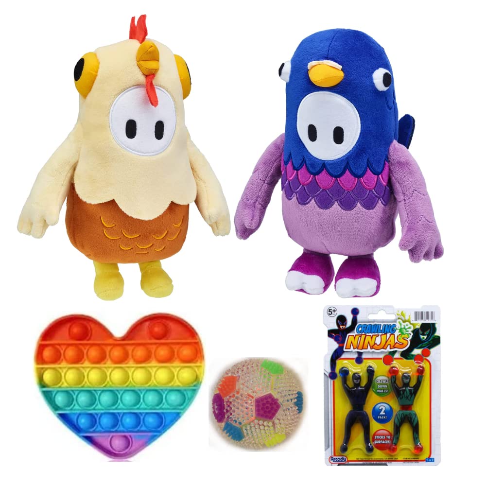 Amazon.com: Fall Guys Official Collectable 8" Cuddly Deluxe Small Plush Toy  from The Ultimate Knockout Video Game Series 1 - Chicken and Pigeon Bundle  Increditoyz Gift Set : Toys & Games