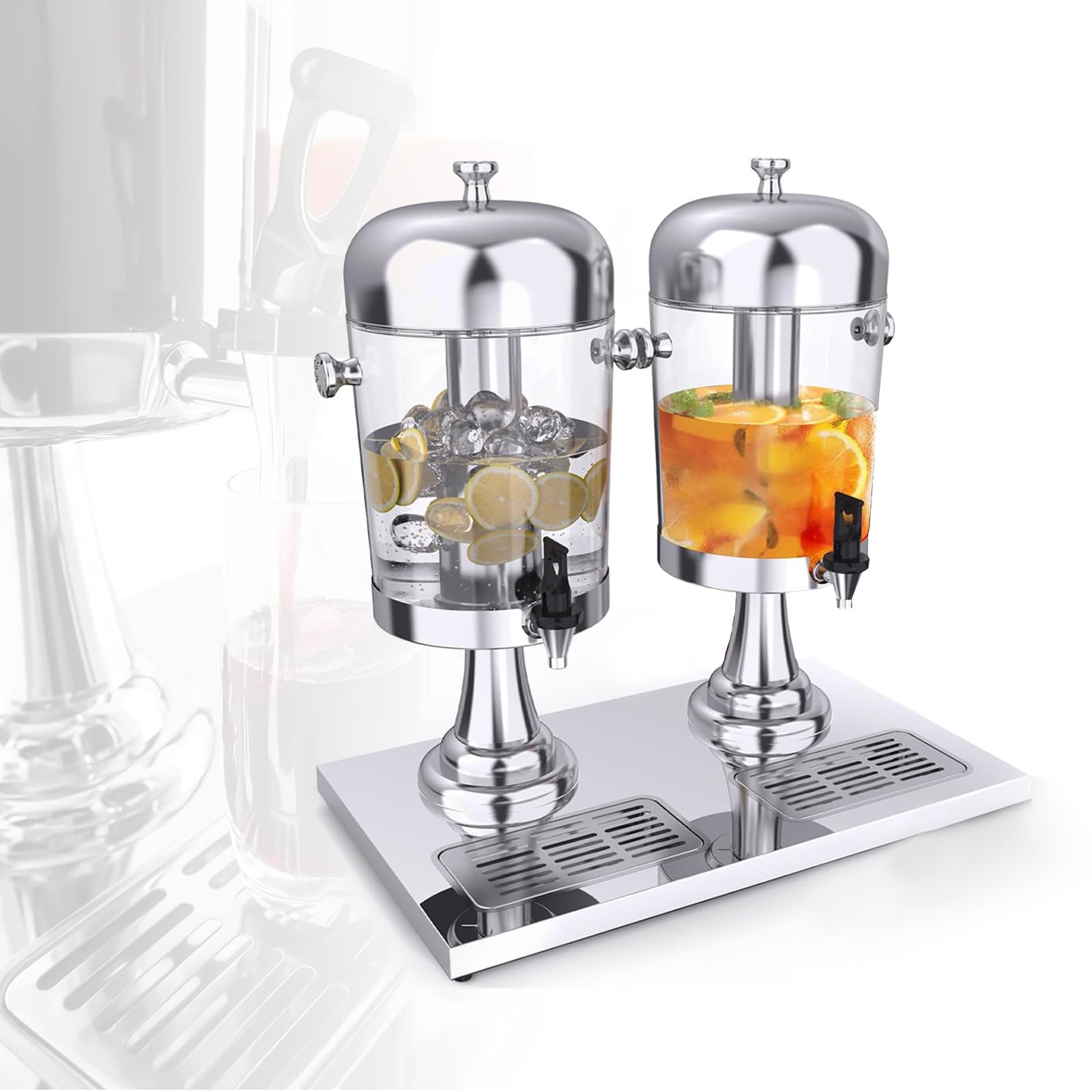 Distributeur de boissons pour les fêtes et repas de famille en extérieur avec support