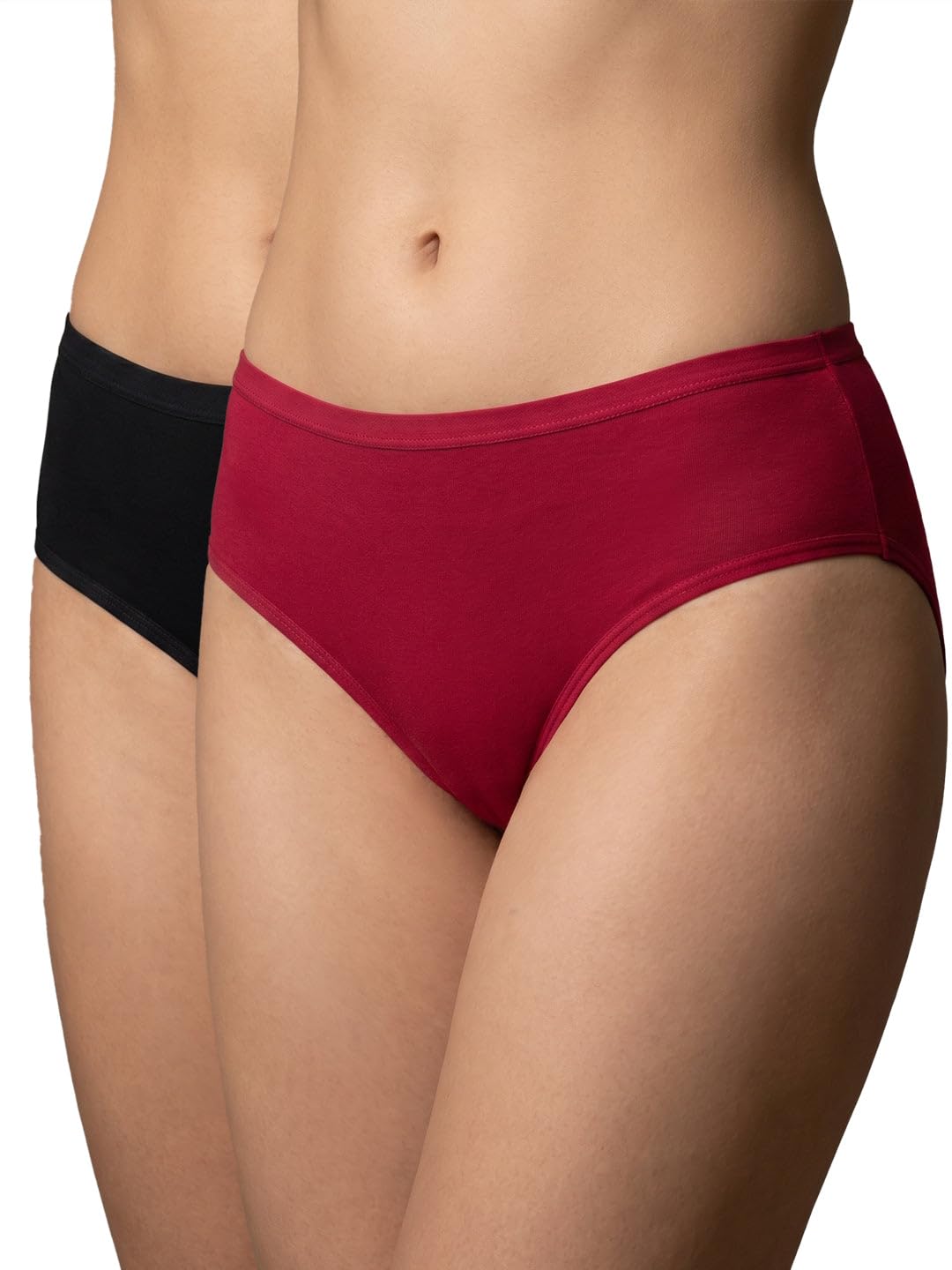 Women’s Hipster Panty | Modal Spandex Mid Waist High Coverage Panty | Soft & Stretchable Everyday Comfort Innerwear-image-1