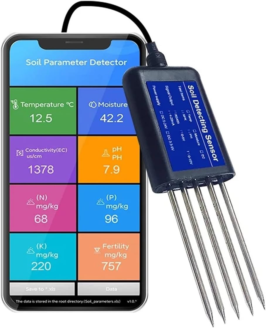 Manufacturer 8 in 1 Soil EC Sensor Type c Good Soil Moisture Meter