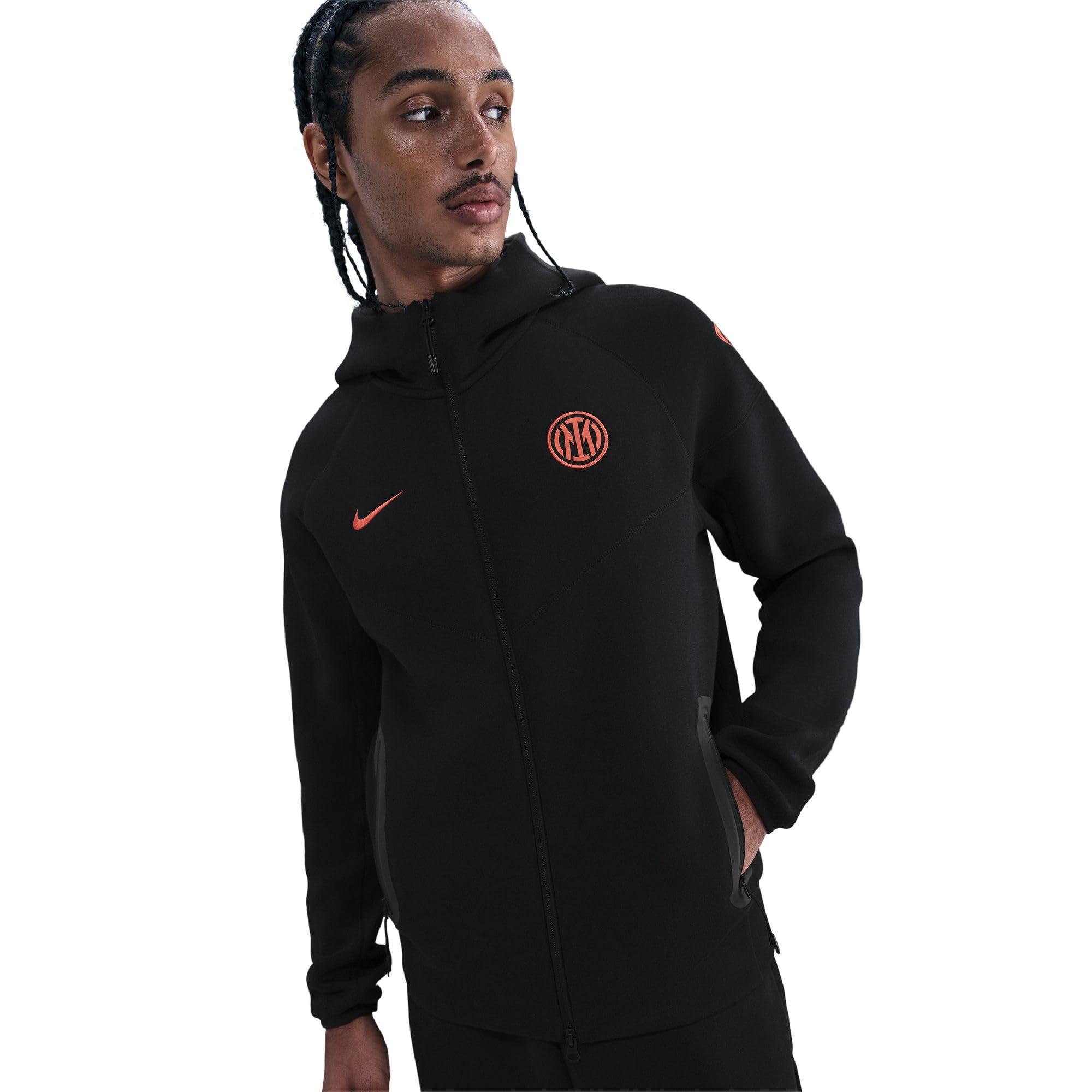 Inter Mailand Tech Windrunner Nike Total 90 Football Fleece-Hoodie für Herren, HV9961