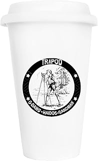 Tripod Haidos Kubek Wielokrotnego Użytku Biały na Kawę Herbatę Cappuccino Kakao Reusable Cup