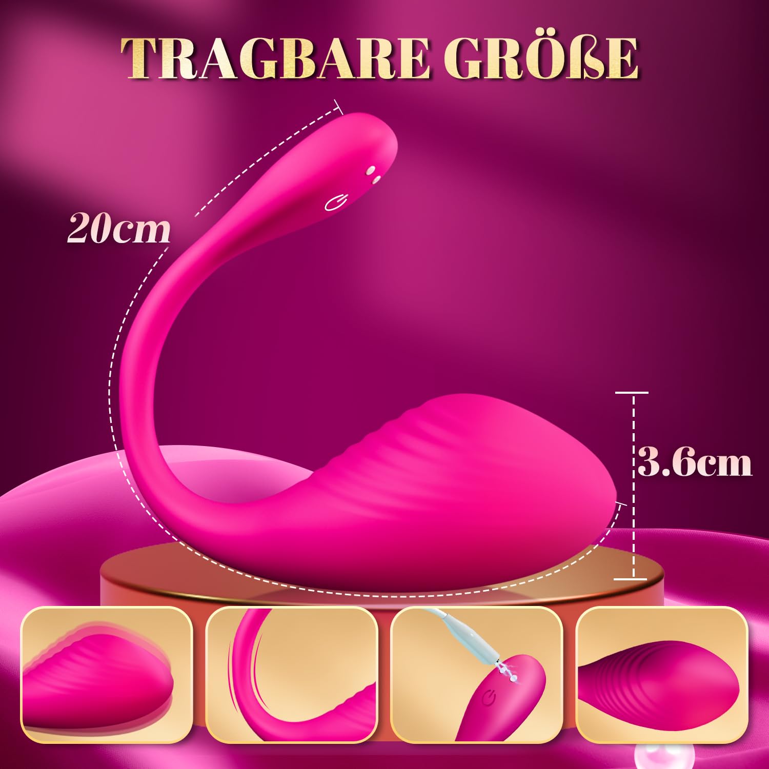 Vibromasseurs Sex Toýs Femme avec APP, Vibromasseurs Feminin à Distance Sex Toys avec 9 Vibration, Oeuf Vibrant à Distance Sex Toýs Couple Cathéter et sonde urinaire