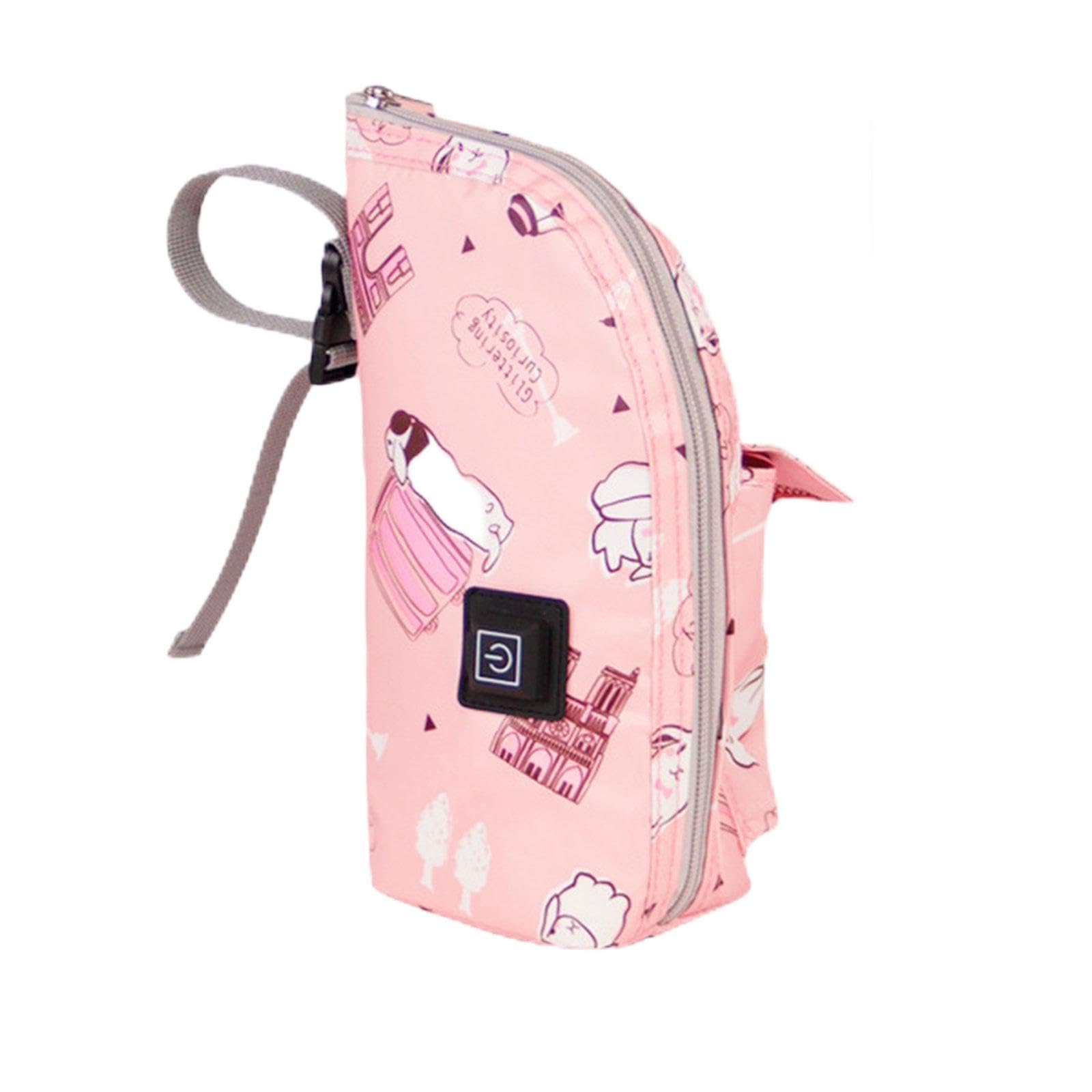 ATORSE™ Milk Bottle Warming Bag Compact Baby Milk Keeper for Shopping Nursing Car Pink|Baby | Feeding | Bottle & Food Warmers-image-32