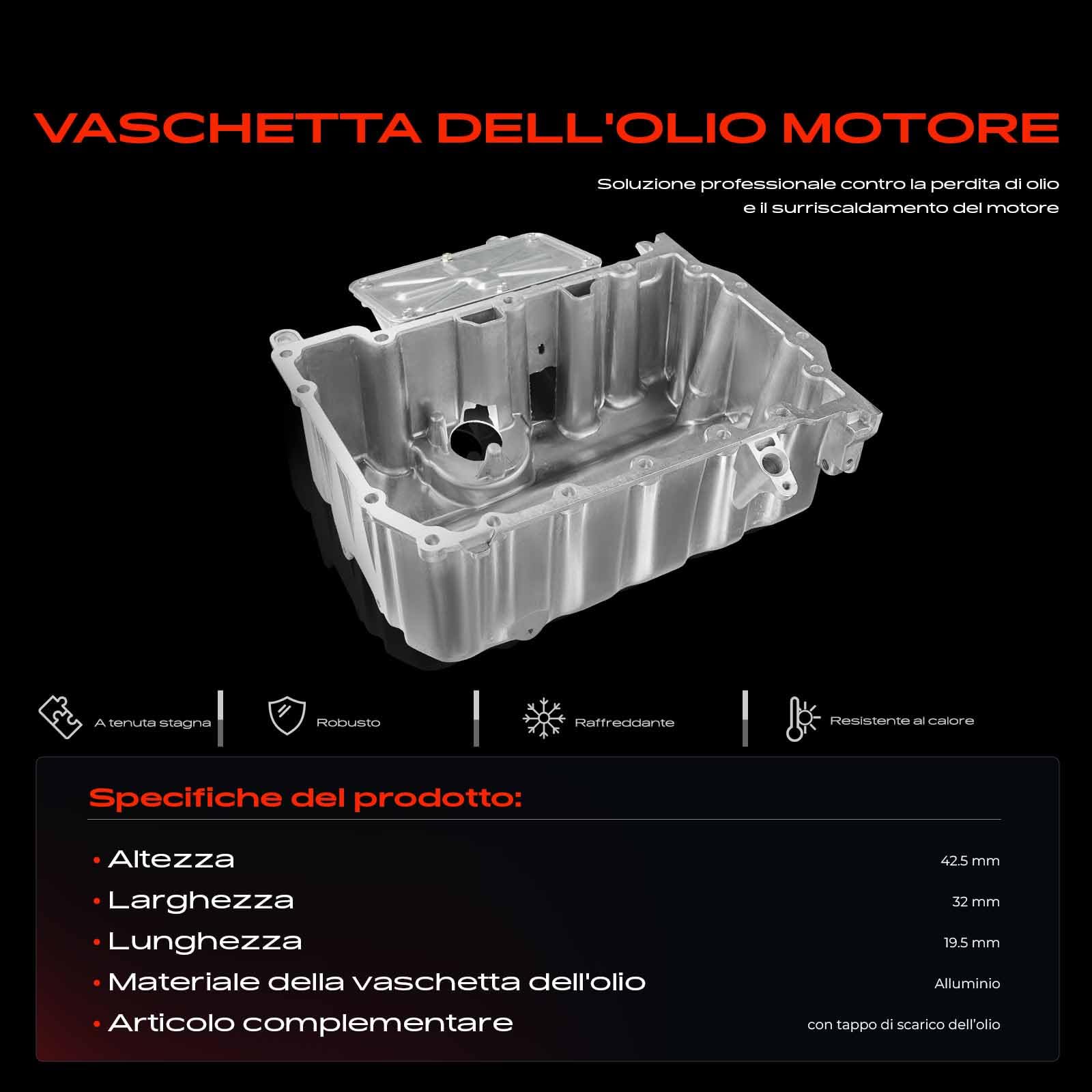Frankberg Coppa dell'olio 03P103602A | Compatibile con: R.o.o.m.s.t.e.r Praktik 5J, Ibiza IV Sportcoupé 6J1, Ibiza IV 6J5, R.o.o.m.s.t.e.r 5J7, Polo 6R_