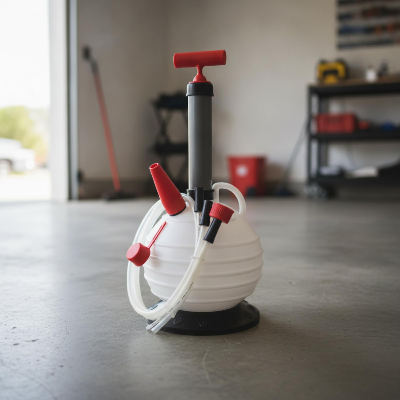Pompa per Benzina Autoadescante | Pompa di Travaso con Tubo, senza, per Officina, Garage, Meccanici