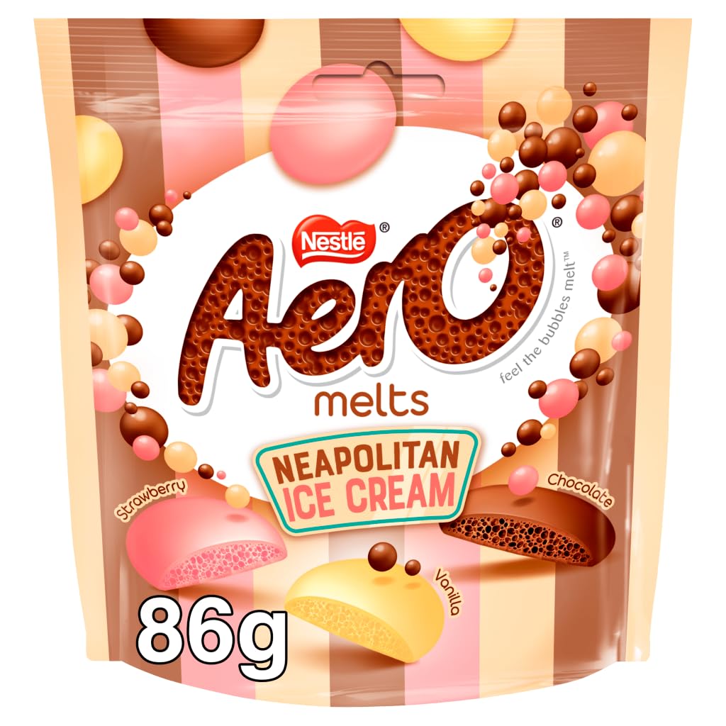Aero Melts Neopolitan Ice Cream Pouch 90g