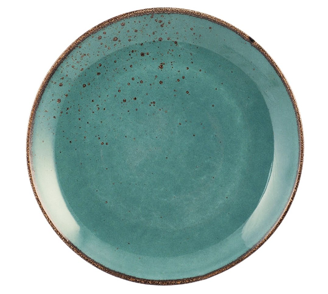 6 Reactive Blue Dinner Plates 27 Cm H&H