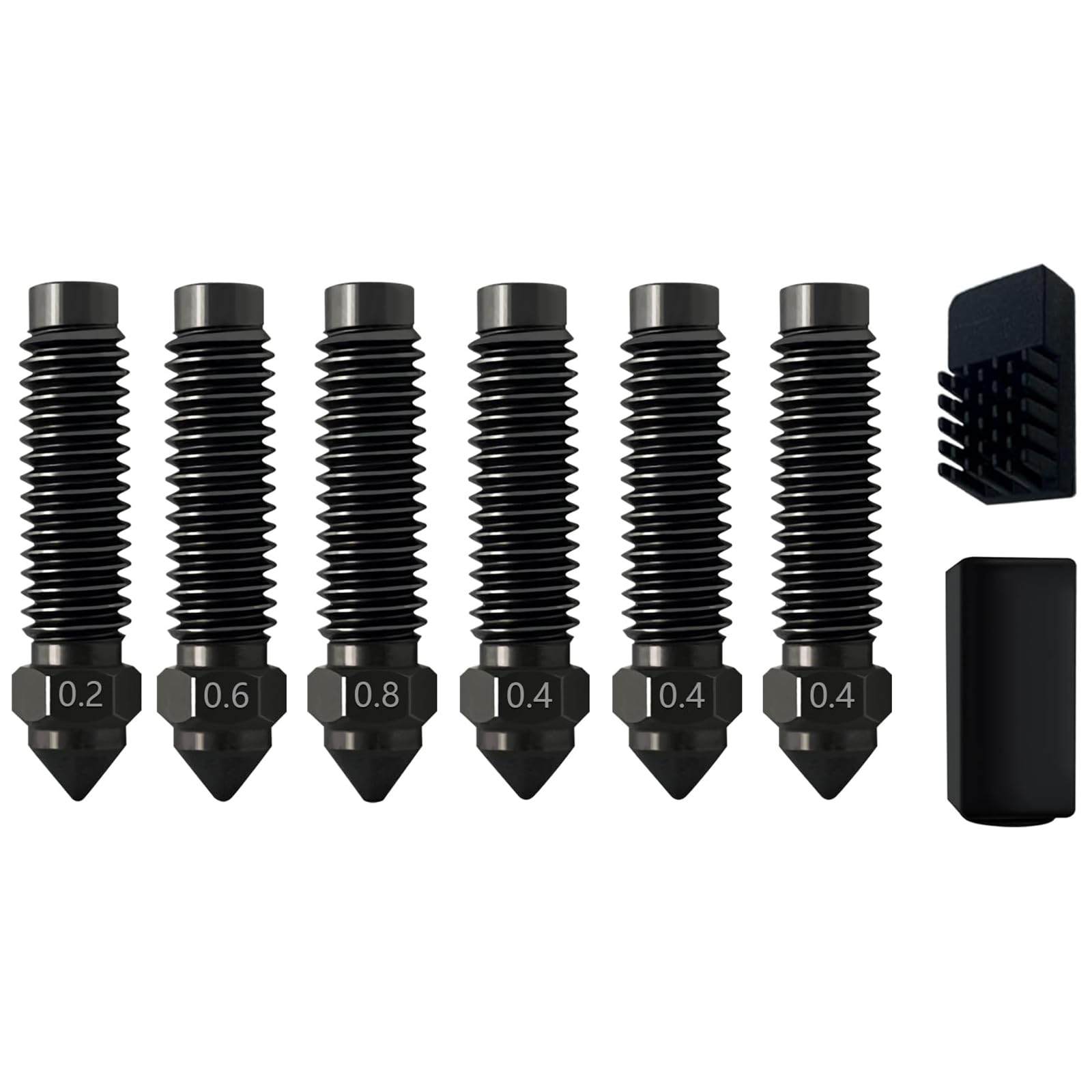 Kit buse extrudeuse pour Elegoo Centauri Carbon, 6 buses acier trempé pour projets 3D intensifs - 2