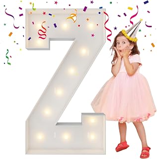 4FT Marquee Letters, Large Light Up Letters Z for Party Decor