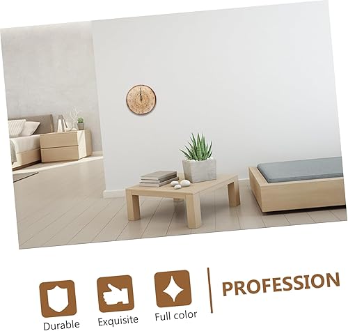 Miniatura 2 de Garneck 5pcs Annual Ring Wall Clock Vintage Wooden Clock Antique Hanging Clock Rustic Wooden Clock reloj Digital de pared Wooden Wall Clocks Chevron