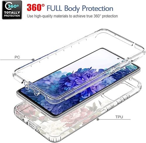 Miniatura 3 de Funda para Samsung Galaxy S20 FE 5G, Samsung S20 FE SM-G781U con protector de pantalla de vidrio templado, funda protectora de cuerpo completo con