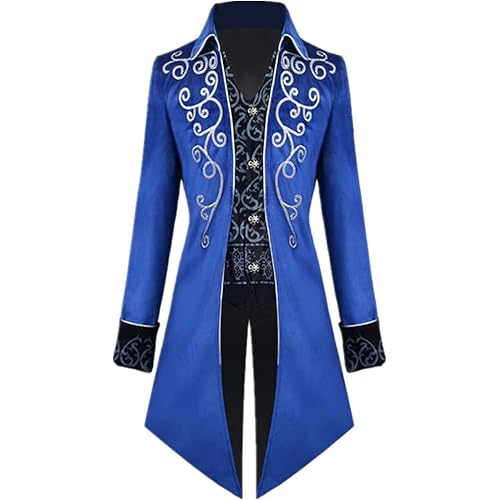 Apocrypha Men's Medieval Steampunk Tailcoat Vampire Gothic Jackets Frock Coat