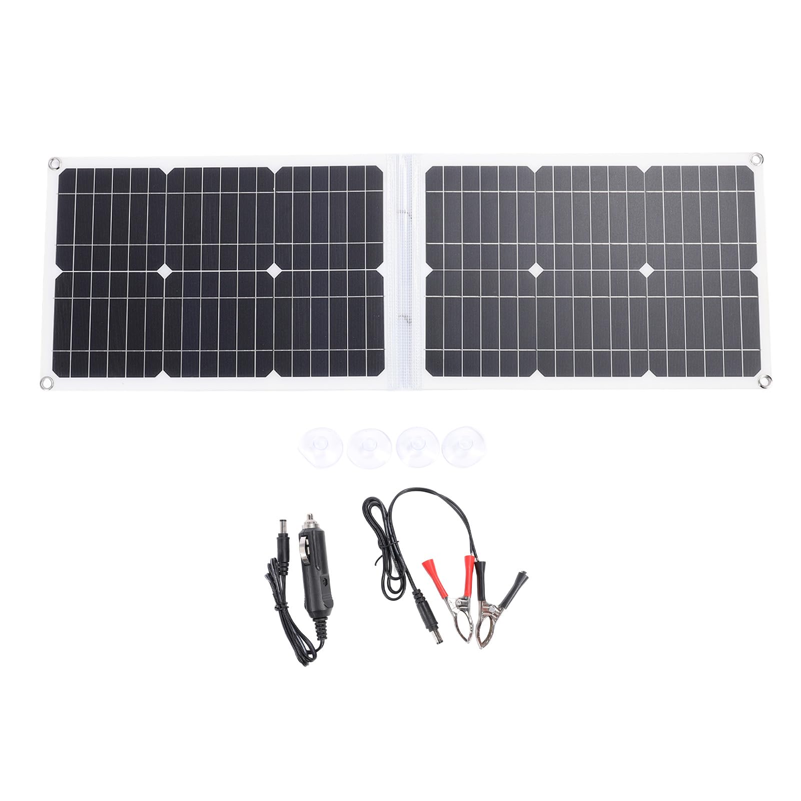 Caricabatterie Efficiente Pieghevole a Pannello Solare per Viaggi in Campeggio, Escursionismo - Silicio Monocristallino 40W 2xUSB 1xType C 1xDC per gli Appassionati di attività All'aperto