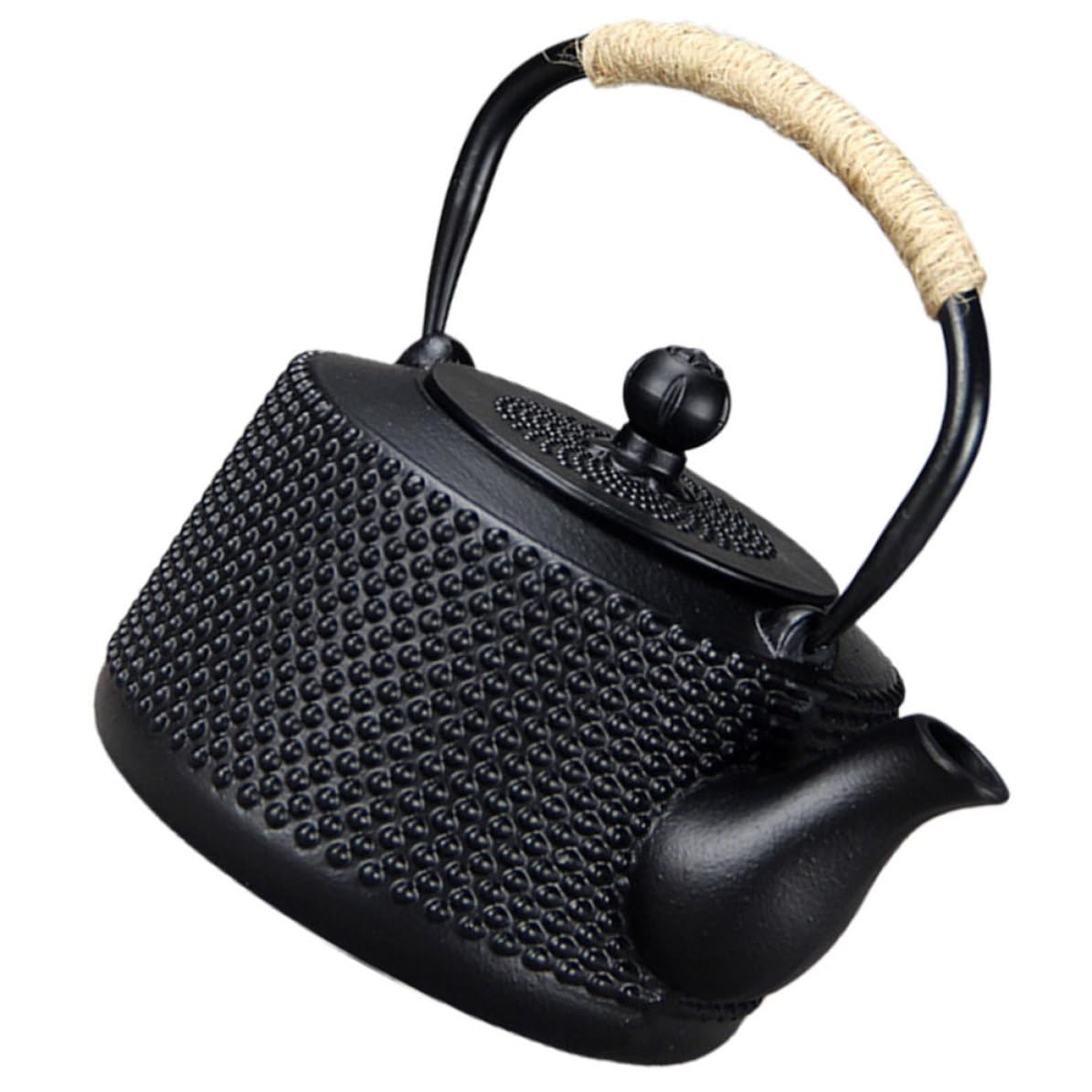 DOITOOL Tetera de Hierro Fundido Pequeña de 900 Ml Infusor para Té Suelto, Fácil de Limpiar y Almacenar, Adecuado para Casas y Oficinas Estilo Vintage Japonés