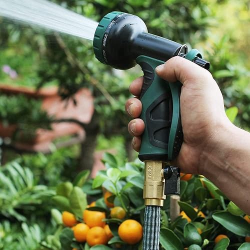 Miniatura 6 de Adaptador de extremo de manguera telescópica de jardín con válvula de cierre, kit de accesorios de extremo de manguera retráctil de jardín, conector