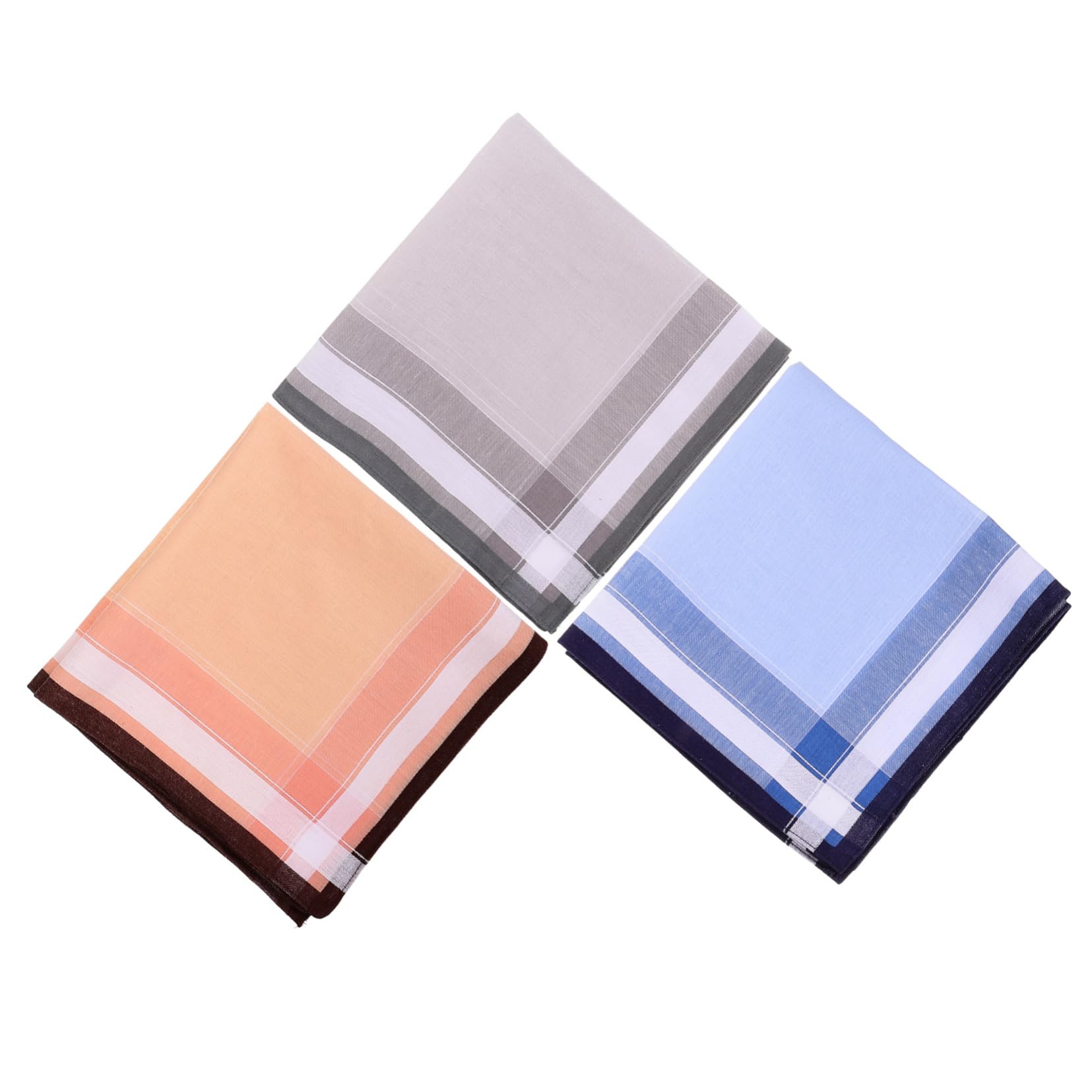 BESTYASH Men's Cotton Handkerchiefs Wedding Favors Vintage Handkerchiefs for Wedding Party Soft Cotton Random
