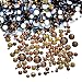 AD Beads 1440pcs Mixed Size Non Hotfix Quality Rhinestones Flatback Nail Art Pick Color (Smoked Topaz 15)