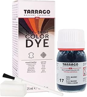 Tinte para Zapatos y Bolsos de Cuero y Textil con Esponja y Brocha | Cubre Rozaduras y Desgastes del Calzado | Gama de 90 colores