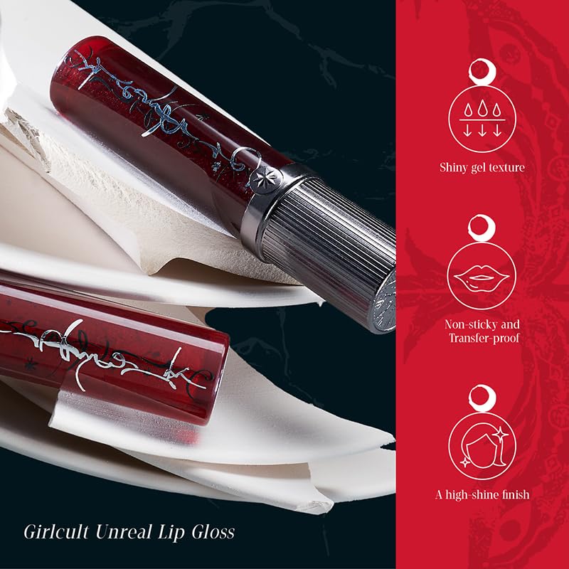 GIRLCULT Glass Shine Lip Gloss, Lightweight Hydrating Lip Oil, Jelly Texture, Long Lasting Non Sticky Lip Stain, Plumping Lip Gloss, Transfer Proof with Glossy Finish (J816) - Image 5