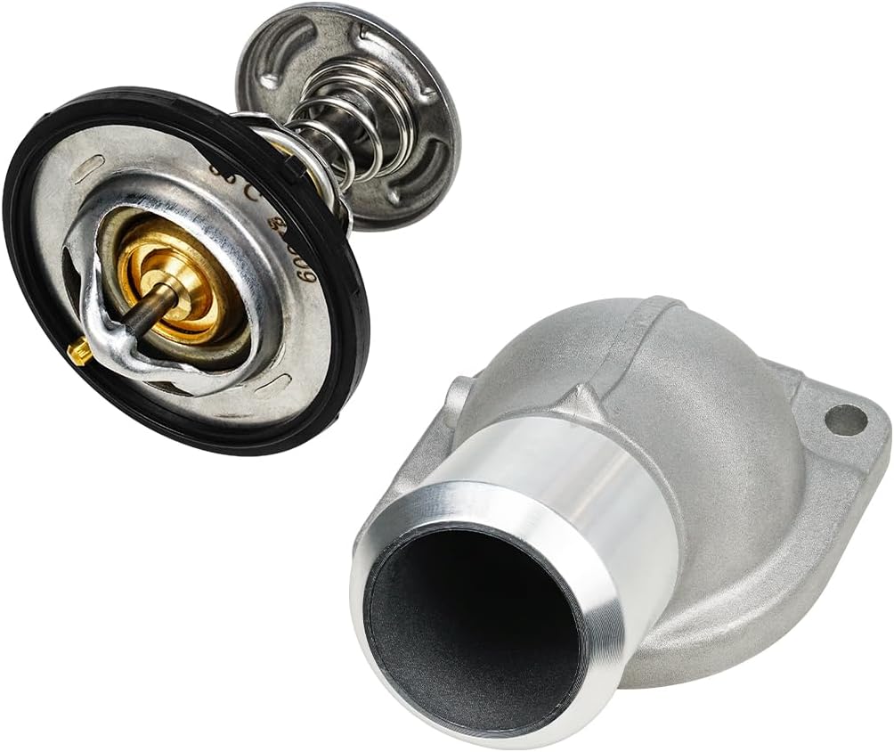 131-160（89018168） Engine Coolant Thermostat Housing Assembly w/Seal Fit for Chevy Avalanche Silverado Suburban Tahoe for GMC Canyon Envoy Savana Sierra Yukon, Replaces 902-2981, 12587395