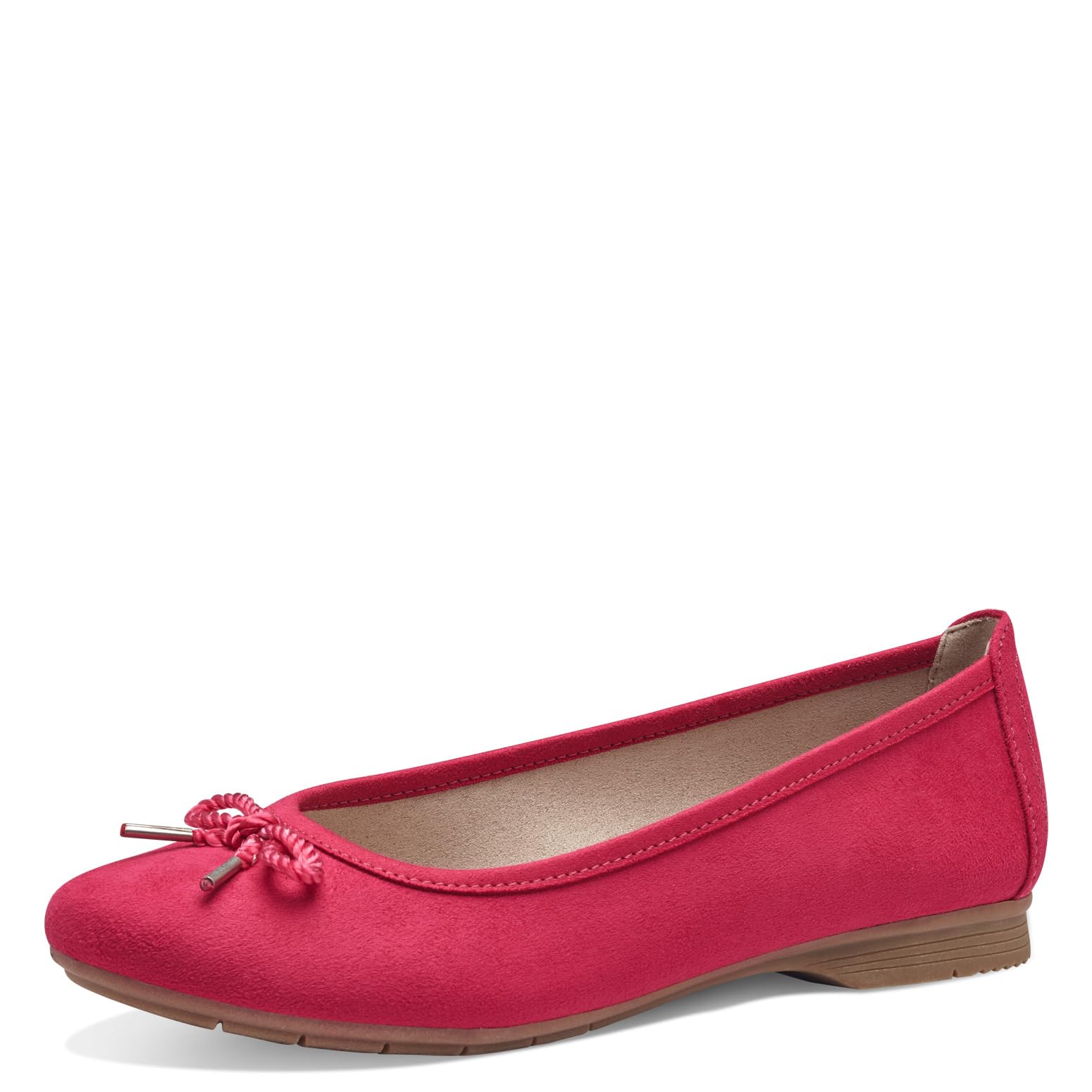 Jana Women’s Ballerinas with Bow Vegan, Fuxia, 5 UK