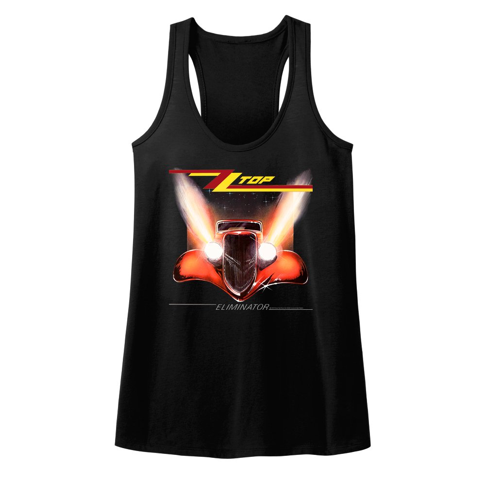 ZZ Top Rock Band Music Group Eliminator Album Cover Womens Tank Top Tee