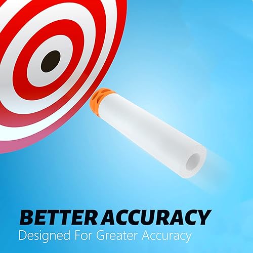 Miniatura 5 de EKIND 200 Pcs Waffles Darts Refill Pack Foam Bullet Compatible for NERF N-Strike Series Blaster