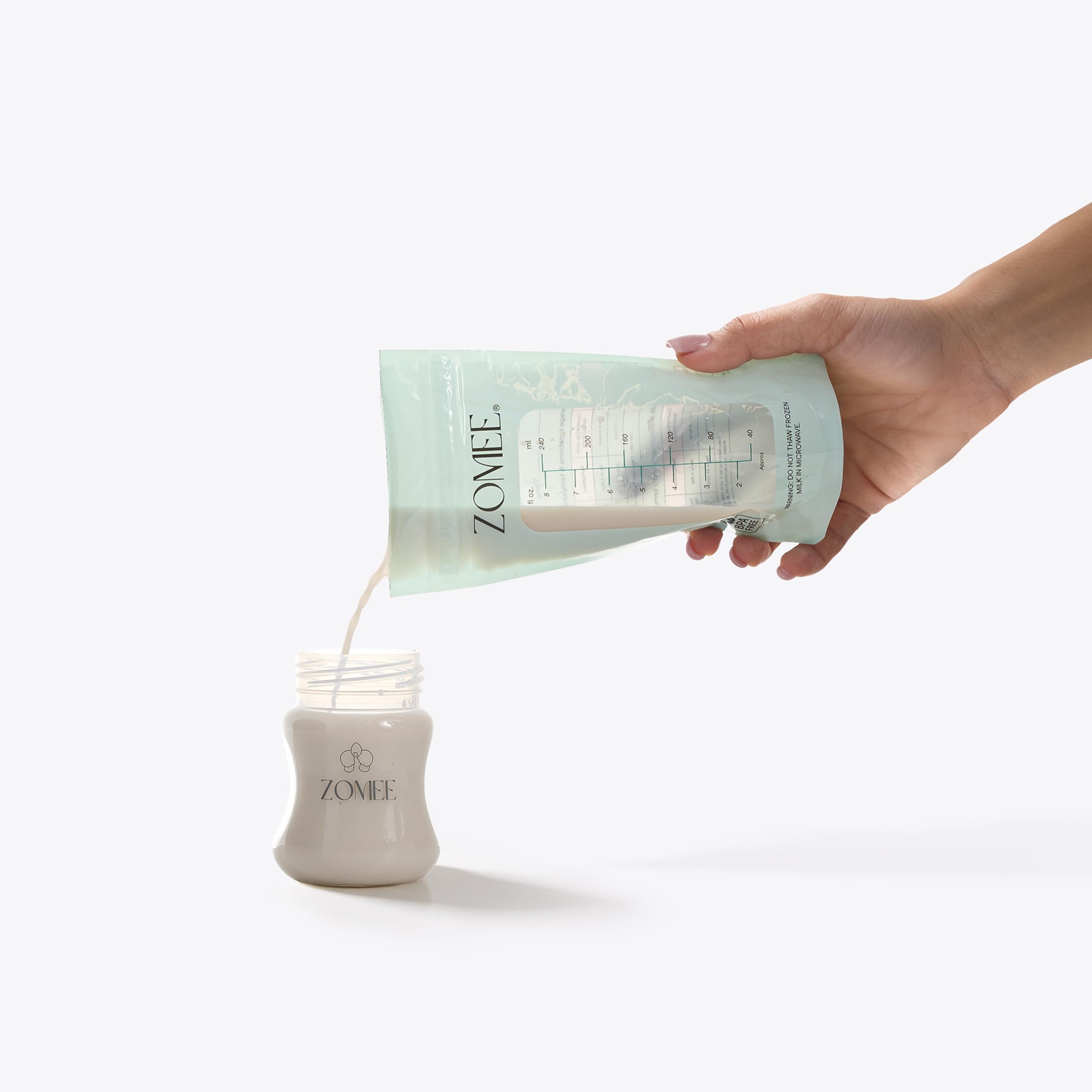 Amazon.com: Zomee Breast Milk Storage Bags 8oz – Leakproof Double