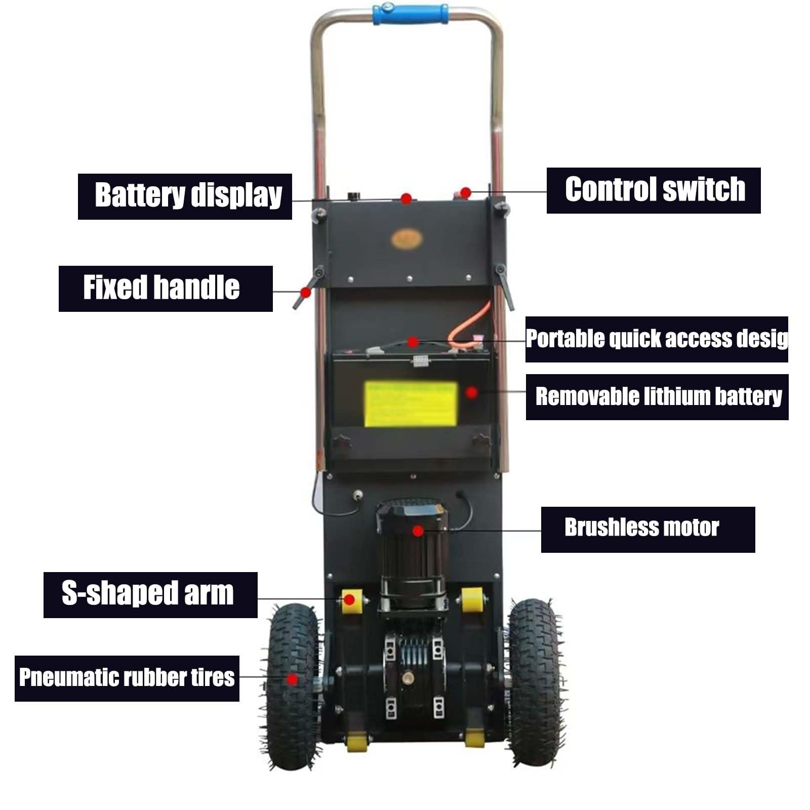 Generisch Sackkarre Treppensteiger Elektrisch Elektrische Sackkarre Elektrische Sackkarre Treppen Rauf und Runter Elektrischer Treppensteigerwagen Arbeitssparende Sackkarre