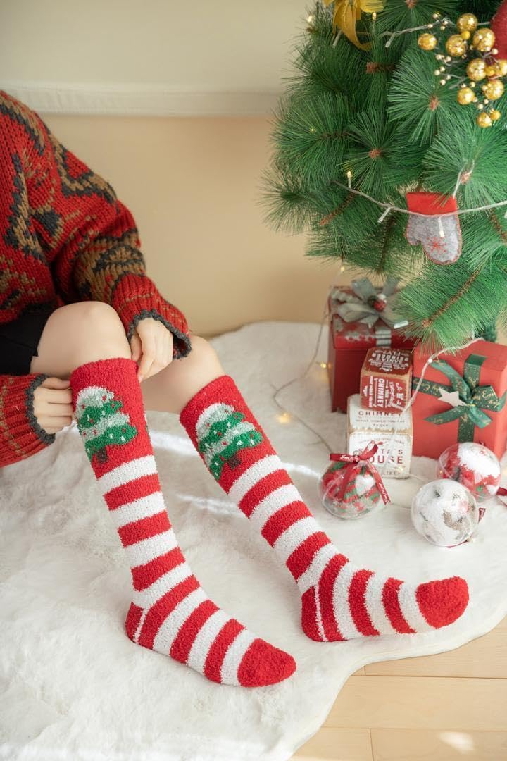 Amazon.co.jp: もこもこ靴下7足セットクリスマスプレゼントモコモコ