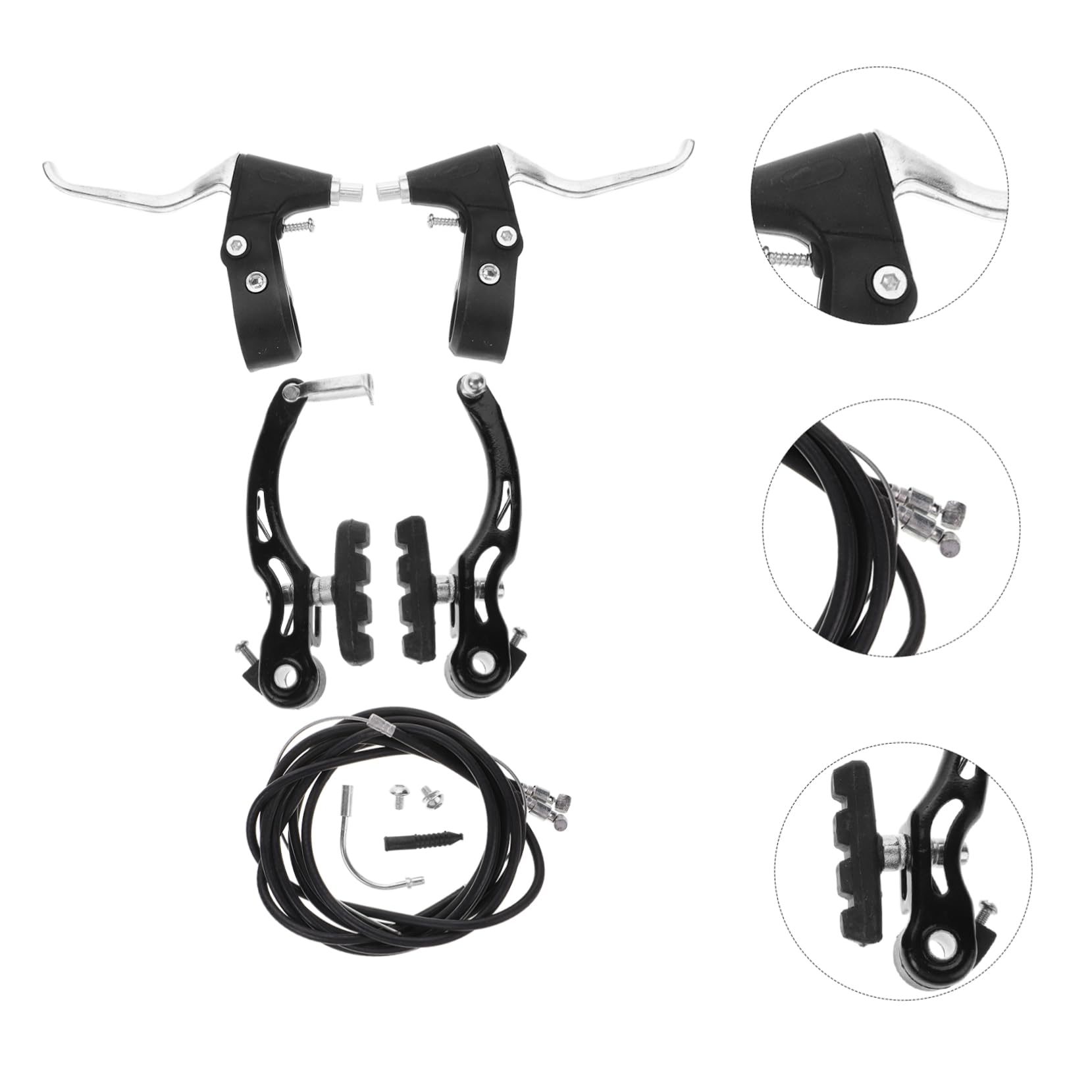 Toyvian Kit De Freno para Bicicleta De Montaña Maneta De Freno Delantero y Trasero Plegable Compatible Bicicletas De Montaña